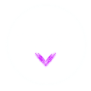 Schriftzug Vervet Skincare im neonfarbenen Kreis